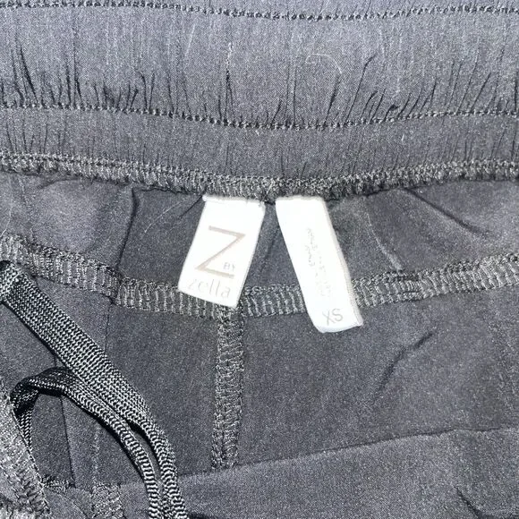 Black XS Zella Yoga Black Elastic Band Running Shorts W Pockets - Picture 4 of 8